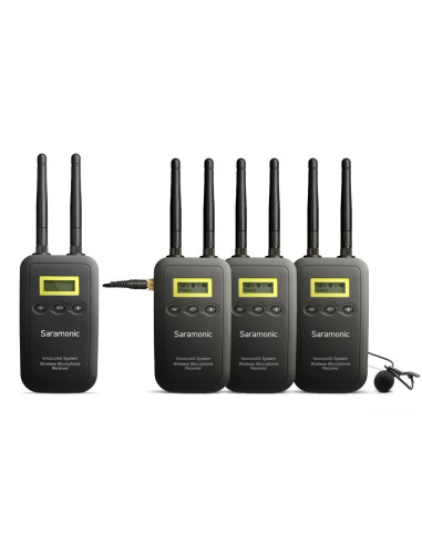 SARAMONIC SR-LK53T MICROFONI WIRELESS VMICLINK5, 3TRX+1 RX 5.8 GHZ