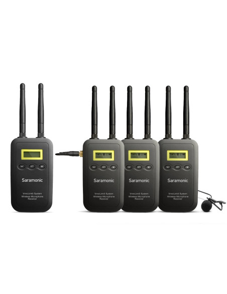 SARAMONIC SR-LK53T MICROFONI WIRELESS VMICLINK5, 3TRX+1 RX 5.8 GHZ