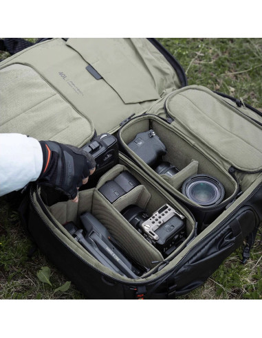 OnePro Flex Backpack Space Black, 40L + Camera Insert L