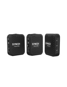 SYNCO G1 (A2) BLACK SISTEMA WIRELESS OMNIDIREZIONALE BATT. INTEGRATA CON MICROFONO INTEGRATO E LAVALIER - 2 TRASMETTITORI + 1 RI