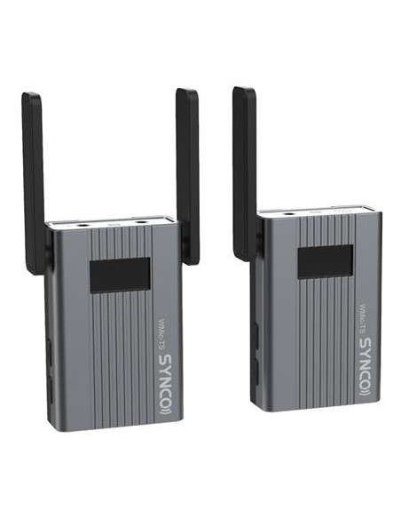 SYNCO TS SISTEMA WIRELESS UHF 150MT PROFESSIONALE OMNIDIREZIONALE A LAVALIER BATT. INTEGRATA - 1 TRASMETTITORI + 1 RICEVITORE