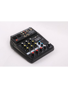 SYNCO MIXER AUDIO 4 CANALI (2xXLR/JACK MONO+STEREO JACK/RCA/USB IN) CON FX E EQ E CON ALIMENTAZIONE VIA USB