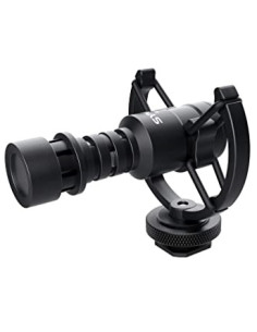 SYNCO M1S MICROFONO SHOTGUN CARDIOIDE CON SUPPORTO ANTIVIBRAZIONI CON ALIMENTAZIONE DA FOTOCAMERA CON CAVO PER FOTOCAMERA E SMAR