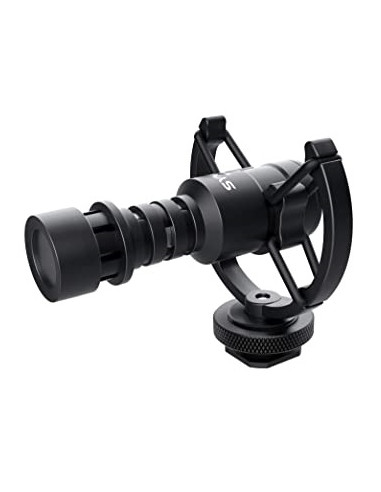 SYNCO M1S MICROFONO SHOTGUN CARDIOIDE CON SUPPORTO ANTIVIBRAZIONI CON ALIMENTAZIONE DA FOTOCAMERA CON CAVO PER FOTOCAMERA E SMAR