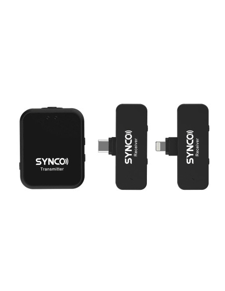SYNCO G1TL MICROFONO WIRELESS OMNIDIREZIONALE INGR. USB-C E LIGHTNING PER SMARTPHONE - 1 TRASMETTITORE