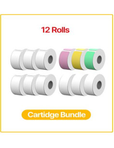 KODAK INSTANT LABEL PRINTER PER ETICHETTATRICE M50 12 ROTOLI BIANCHI E COLORATI