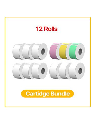 KODAK INSTANT LABEL PRINTER PER ETICHETTATRICE M50 12 ROTOLI BIANCHI E COLORATI