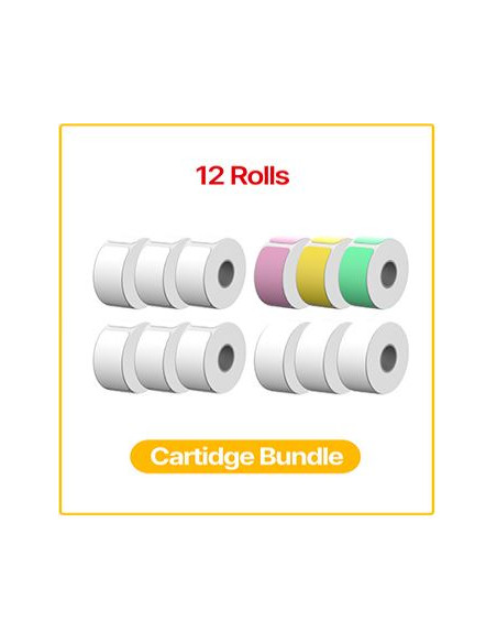 KODAK INSTANT LABEL PRINTER PER ETICHETTATRICE M50 12 ROTOLI BIANCHI E COLORATI