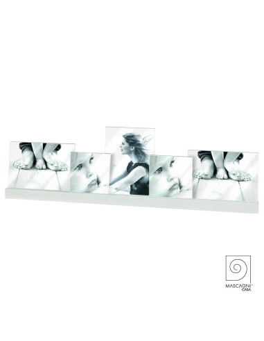 MASCAGNI PORTAFOTO A1160 MULTI 5 FOTO-BIANCO