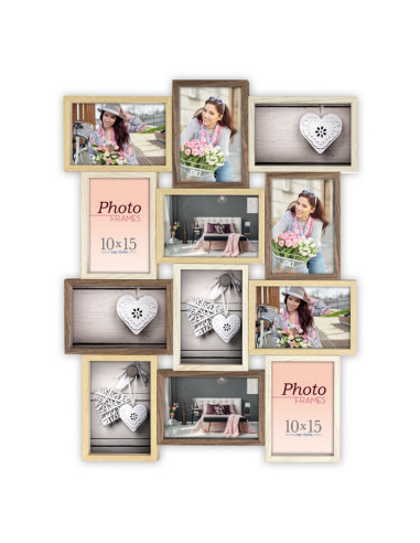 Montreaux 12Q Beige, Marrone Set di cornici per foto