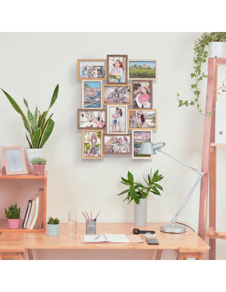 Montreaux 12Q Beige, Marrone Set di cornici per foto