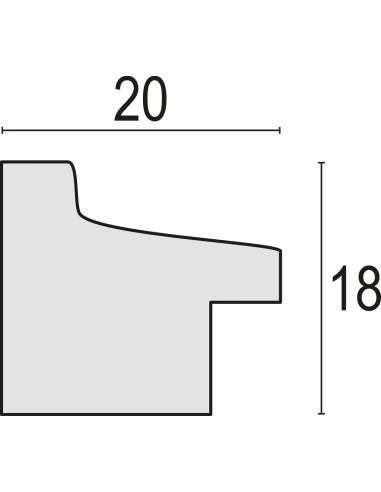 RT223L cornice per quadro Cornice per foto singola Nero