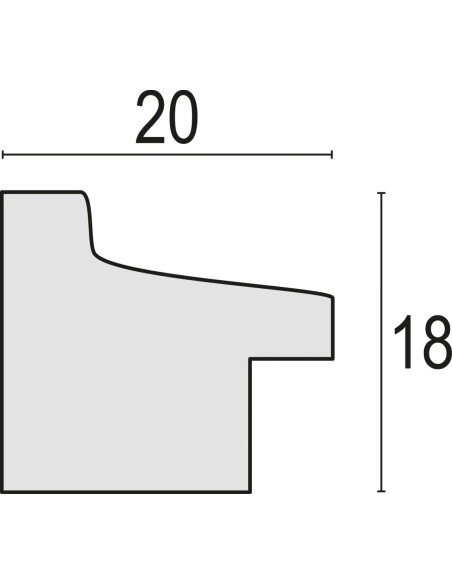 RT234L cornice per quadro Cornice per foto singola Nero
