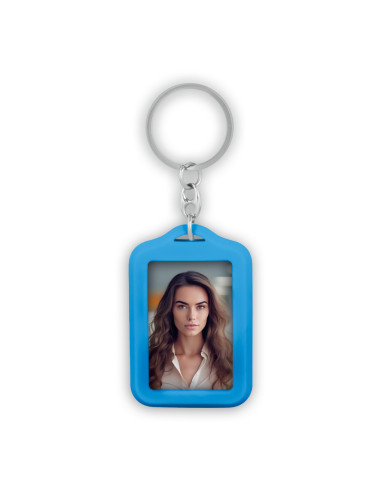 ZEP GIFT AR7L 3,5X4,5 PHOTO KEYCHAIN BLUE