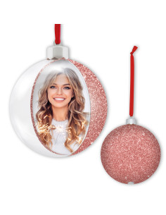 ZEP GIFT SF105P1 7,5X7,5 PHOTO SNOW FLAKE PINK CHRISTMAS NATALE