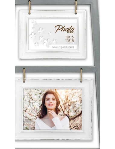 UT792 cornice per quadro Cornice per foto singola Grigio, Bianco