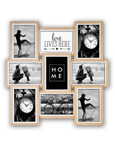 Kimpton 9x13x18 Holz Galerie TJ579 Set di cornici per foto Bianco, Legno