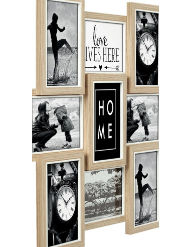 Kimpton 9x13x18 Holz Galerie TJ579 Set di cornici per foto Bianco, Legno