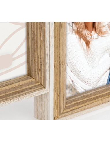 Kriss 4Q Marrone, Bianco, Legno Set di cornici per foto