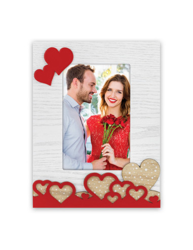 DX7346 Cornice per foto singola Rosso, Bianco, Legno