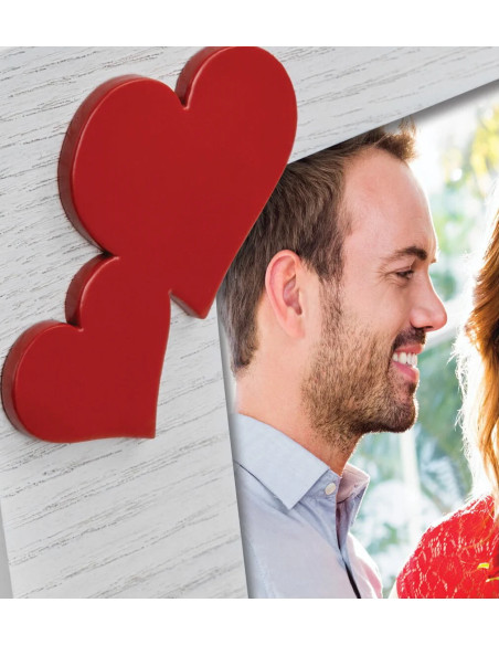 DX7346 Cornice per foto singola Rosso, Bianco, Legno