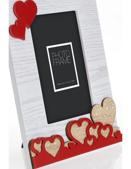 DX7346 Cornice per foto singola Rosso, Bianco, Legno