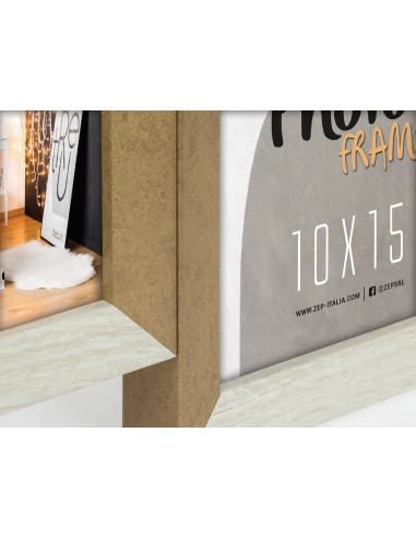 DN697W cornice per quadro Cornice per foto multipla Bianco, Legno