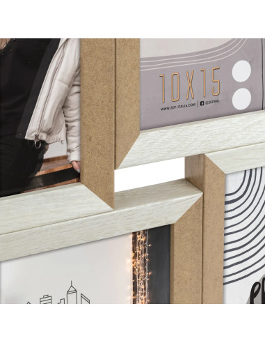DN697W cornice per quadro Cornice per foto multipla Bianco, Legno