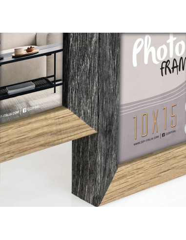 DN485B cornice per quadro Cornice per foto multipla Nero, Legno