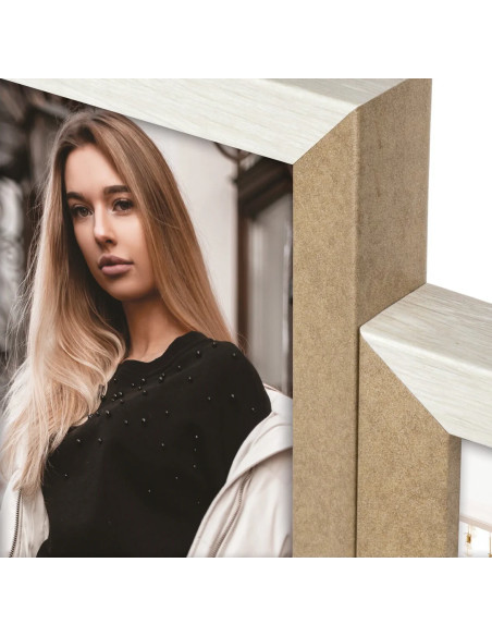 DN496W cornice per quadro Cornice per foto multipla Bianco, Legno