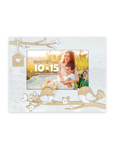 PV7446 cornice per quadro Cornice per foto singola Marrone, Bianco