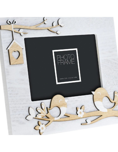 PV7446 cornice per quadro Cornice per foto singola Marrone, Bianco