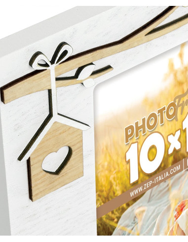 PV7446 cornice per quadro Cornice per foto singola Marrone, Bianco