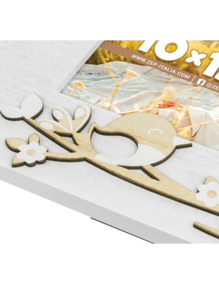 PV7446 cornice per quadro Cornice per foto singola Marrone, Bianco