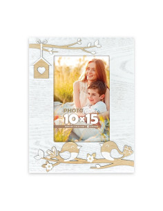 PV7546 cornice per quadro Cornice per foto singola Marrone, Bianco