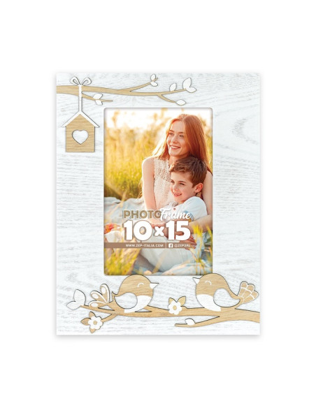 PV7546 cornice per quadro Cornice per foto singola Marrone, Bianco