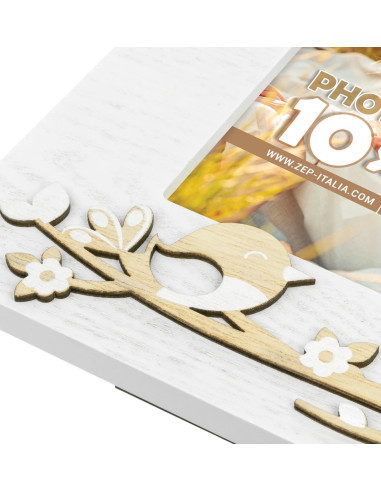 PV7546 cornice per quadro Cornice per foto singola Marrone, Bianco