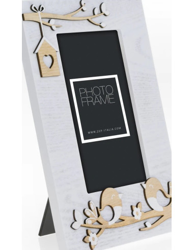 PV7546 cornice per quadro Cornice per foto singola Marrone, Bianco