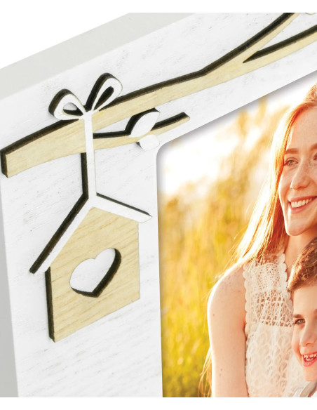 PV7546 cornice per quadro Cornice per foto singola Marrone, Bianco