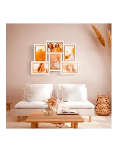 Ayas 6Q Set di cornici per foto Bianco