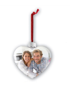 ZEP GIFT SF6HT 10X8,5 LOVELY HEART TRANSPARENT CHRISTMAS NATALE