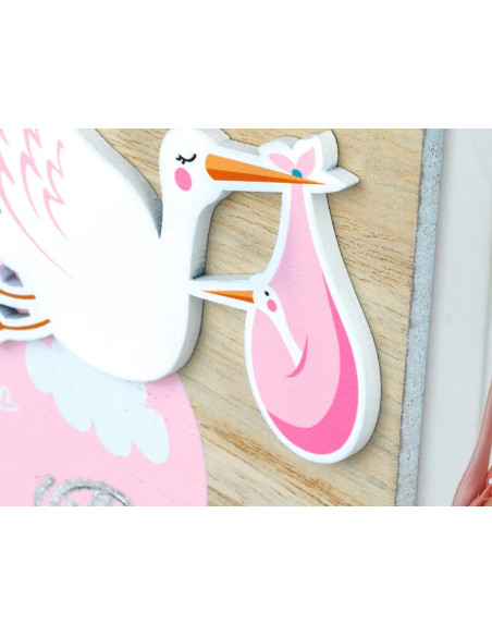 VG423P cornice per quadro Cornice per foto singola Rosa, Bianco, Legno