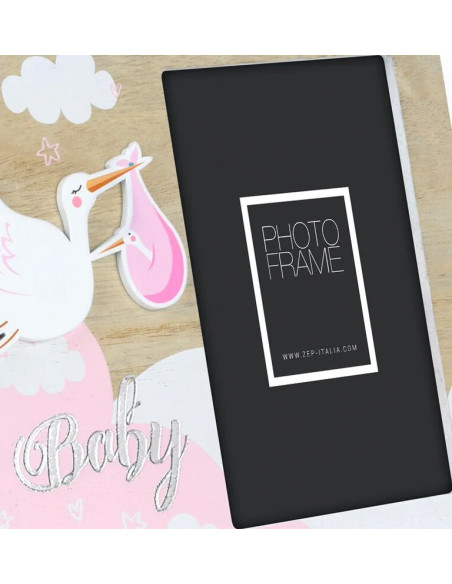 VG423P cornice per quadro Cornice per foto singola Rosa, Bianco, Legno