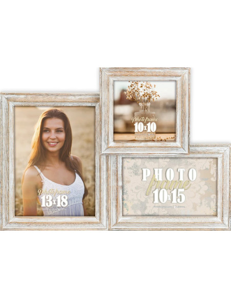 AC647B cornice per quadro Cornice per foto multipla Naturale