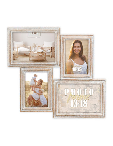 AC446B cornice per quadro Cornice per foto multipla Naturale