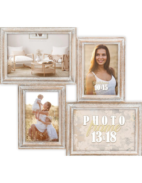 AC446B cornice per quadro Cornice per foto multipla Naturale