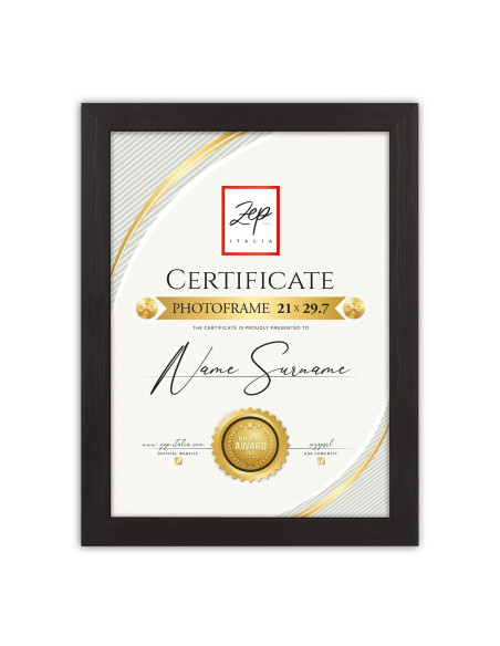 ZEP CORNICE V4721B 21X29,7 CERTIFICATE BLACK