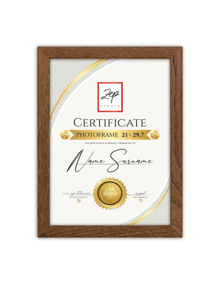 ZEP CORNICE V4721N 21X29,7 CERTIFICATE BROWN