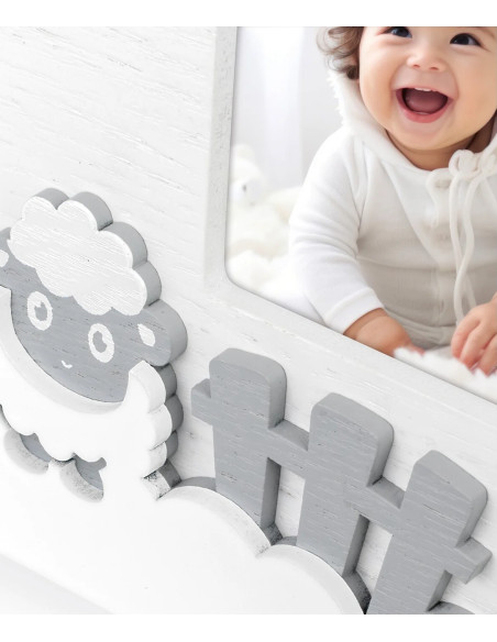 Nuvola Cornice per foto singola Grigio, Bianco