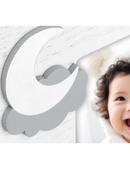 Nuvola Cornice per foto singola Grigio, Bianco